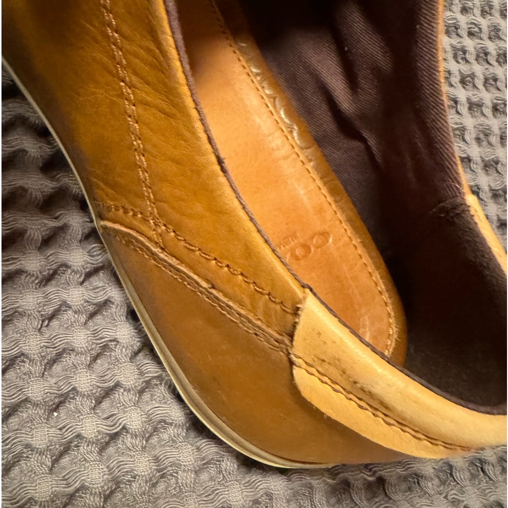Coach Men's Tan Leather Sneakers - Picture 4 of 16